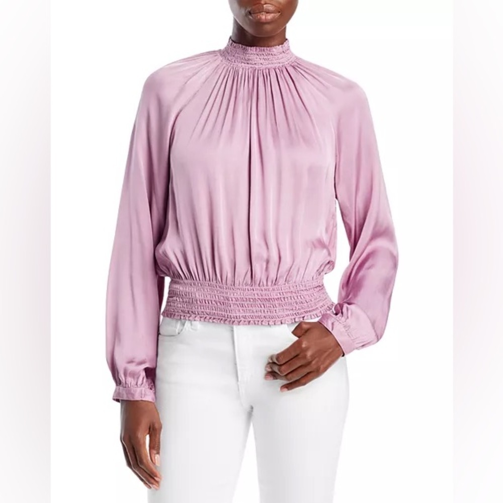 Bella Dahl Smocked Trim Top - Size Small